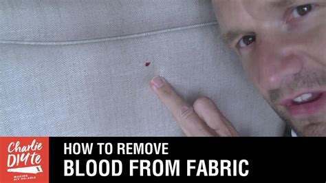 what removes blood from fabric